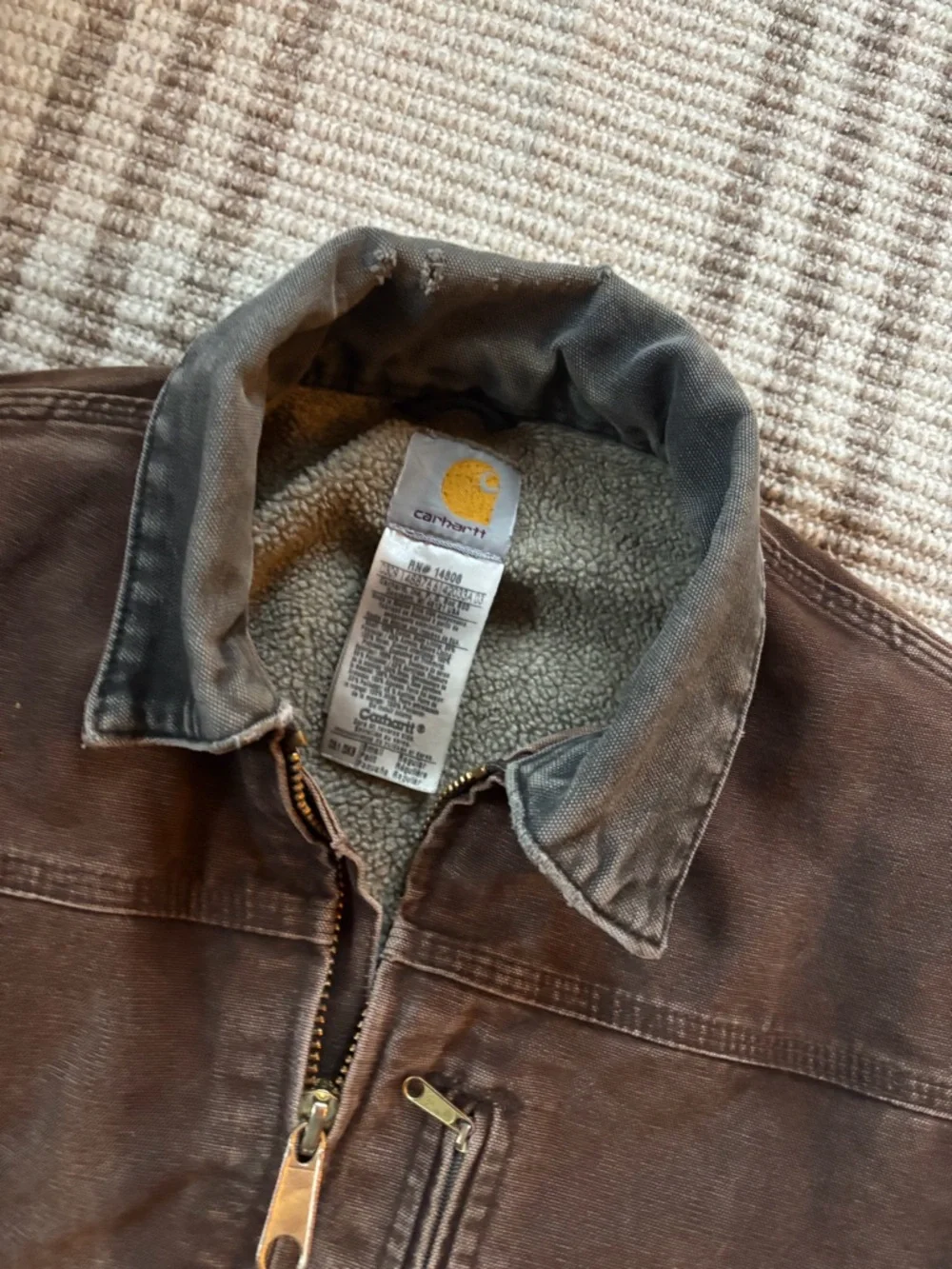 Vintage Carhartt  Brown Men's Duck Active Jacket - Picture 4 of 7